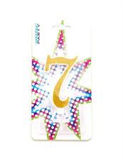 CANDELINA COMPLEANNO ORO GLITTER NUMERO 7