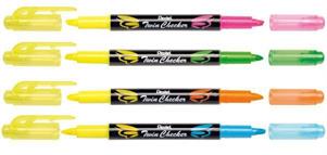 EVIDENZIATORI PENTEL TWIN CHECKER DOPPIA PUNTA
