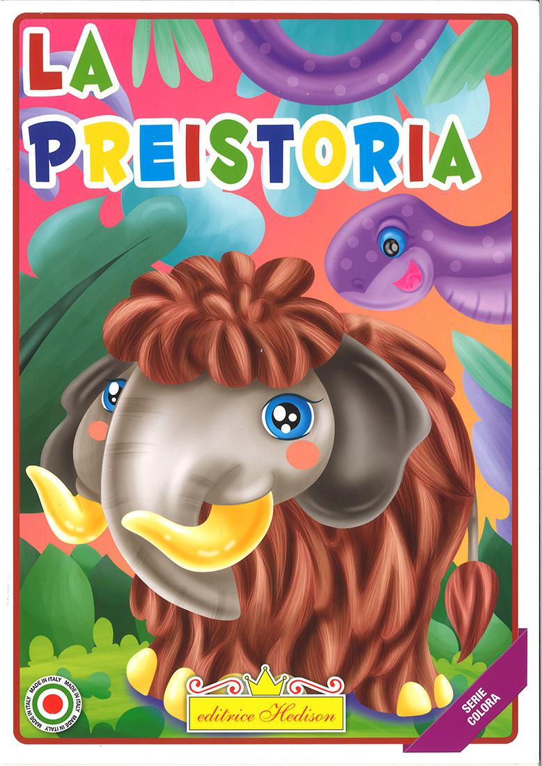 ALBUM DA COLORARE NATURA LA PREISTORIA