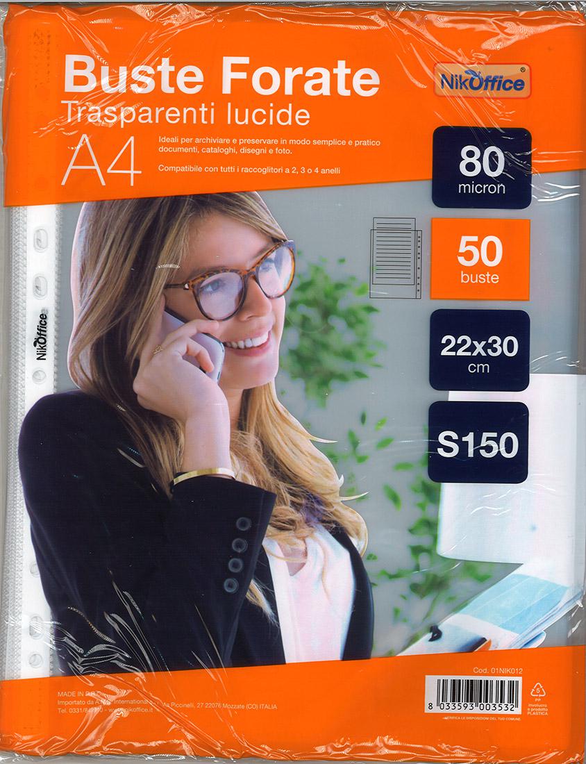 BUSTE MULTIFORO PPL 22X30 conf.da 50pz lucide pesanti MY80
