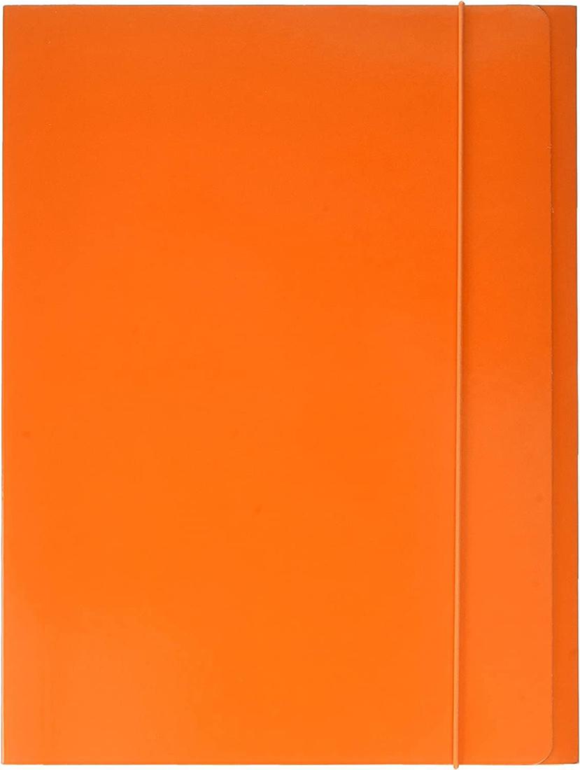 CARTELLE CON ELASTICO 25X35 ARANCIO BREFIO