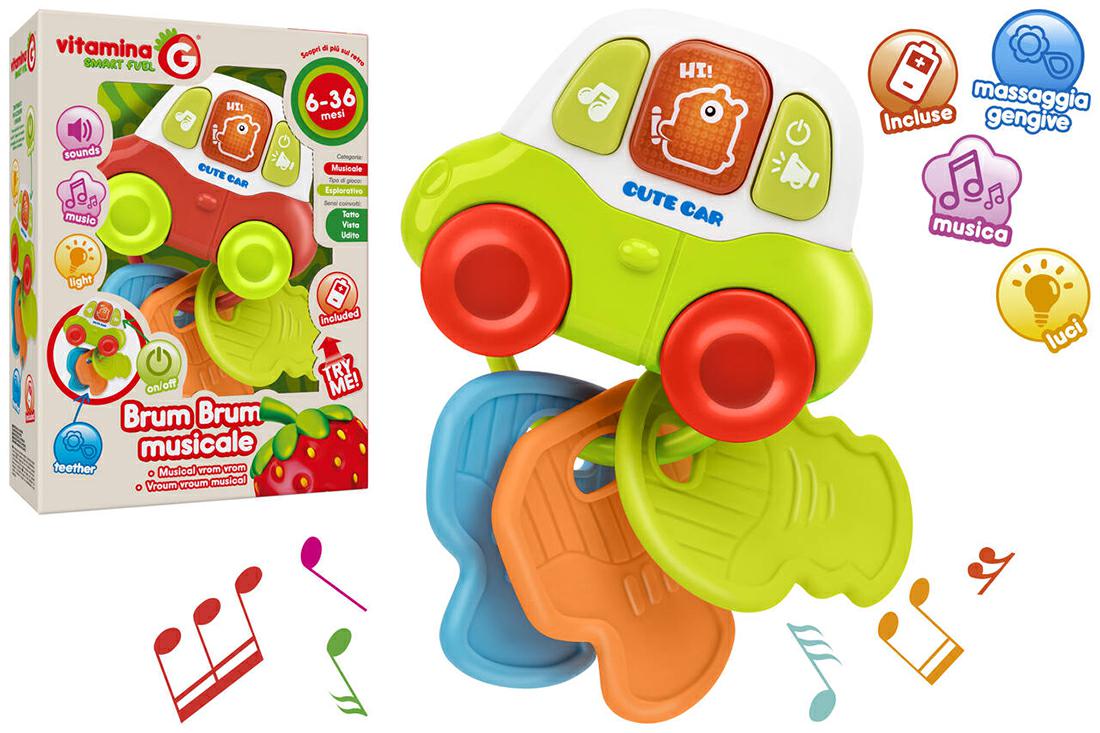 GIOCO PRIMA INFANZIA VITAMINA G BRUM BRUM MUSICALE