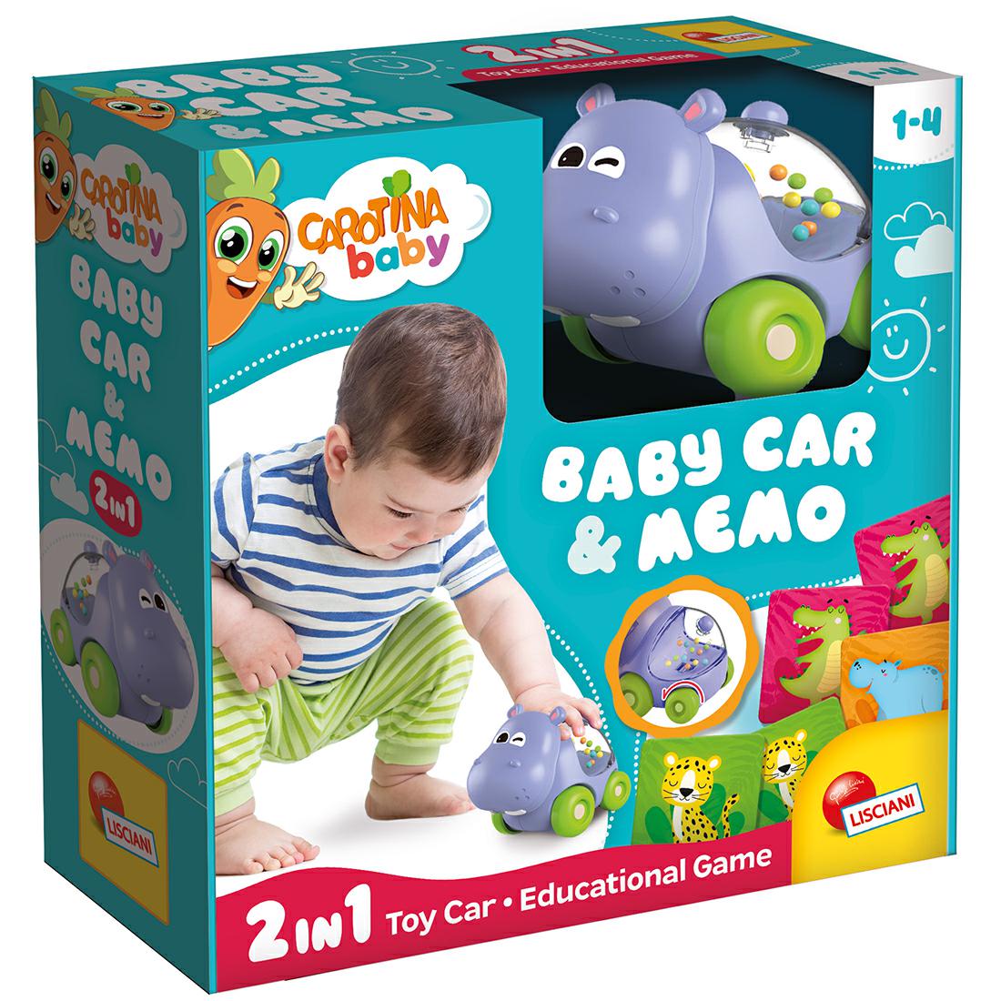 LISCIANI-CAROTINA BABY HIPPO CAR & MEMO