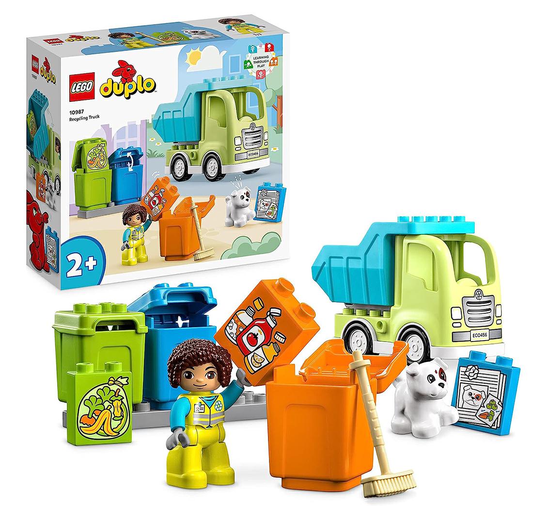 LEGO DUPLO CAMION RICICLAGGIO RIFIUTI