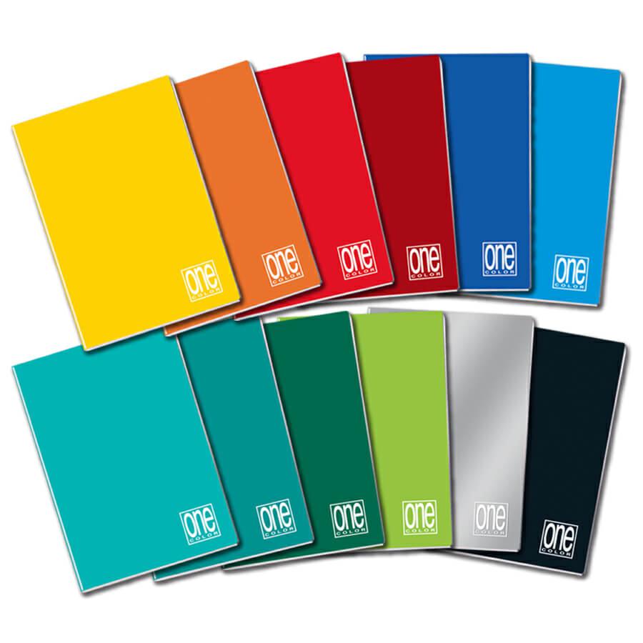 QUADERNI MINI ONE COLOR 20FF 80GR.12X17 1R