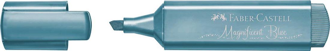 FABER-CASTELL EVIDENZIATORE TEXTLINER 1546 METALLIC, BLU