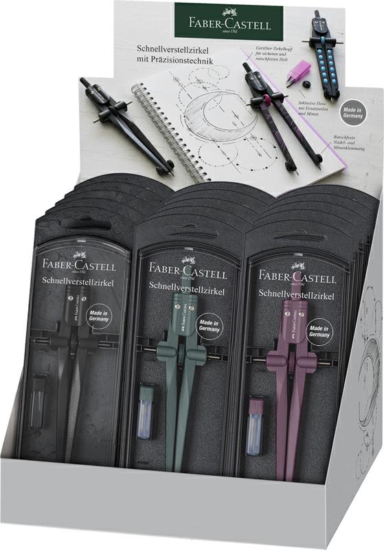 FABER-CASTELL COMPASSO BALAUSTRONE STREAM 2023 A REGOLAZ.RAPIDA