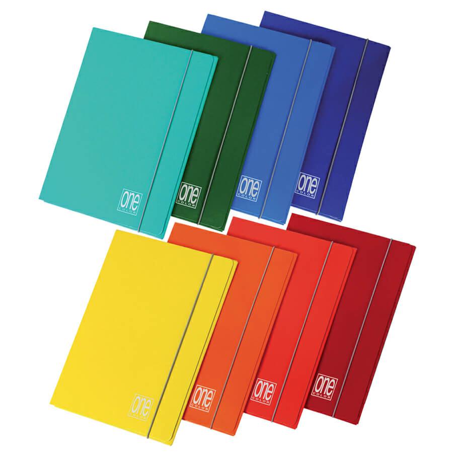 CARTELLE CON ELASTICO 17X25 ONE COLOR