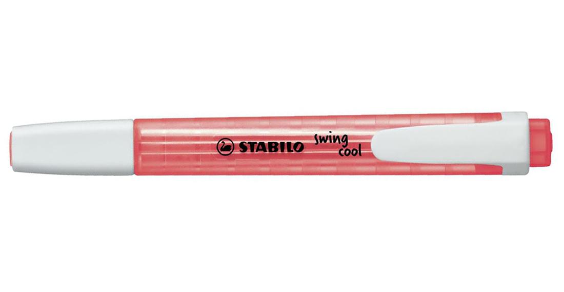 EVIDENZIATORI STABILO SWING COOL FLUO ROSSO