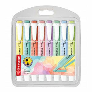 EVIDENZIATORI STABILO SWING COOL PASTEL SET 8 PEZZI