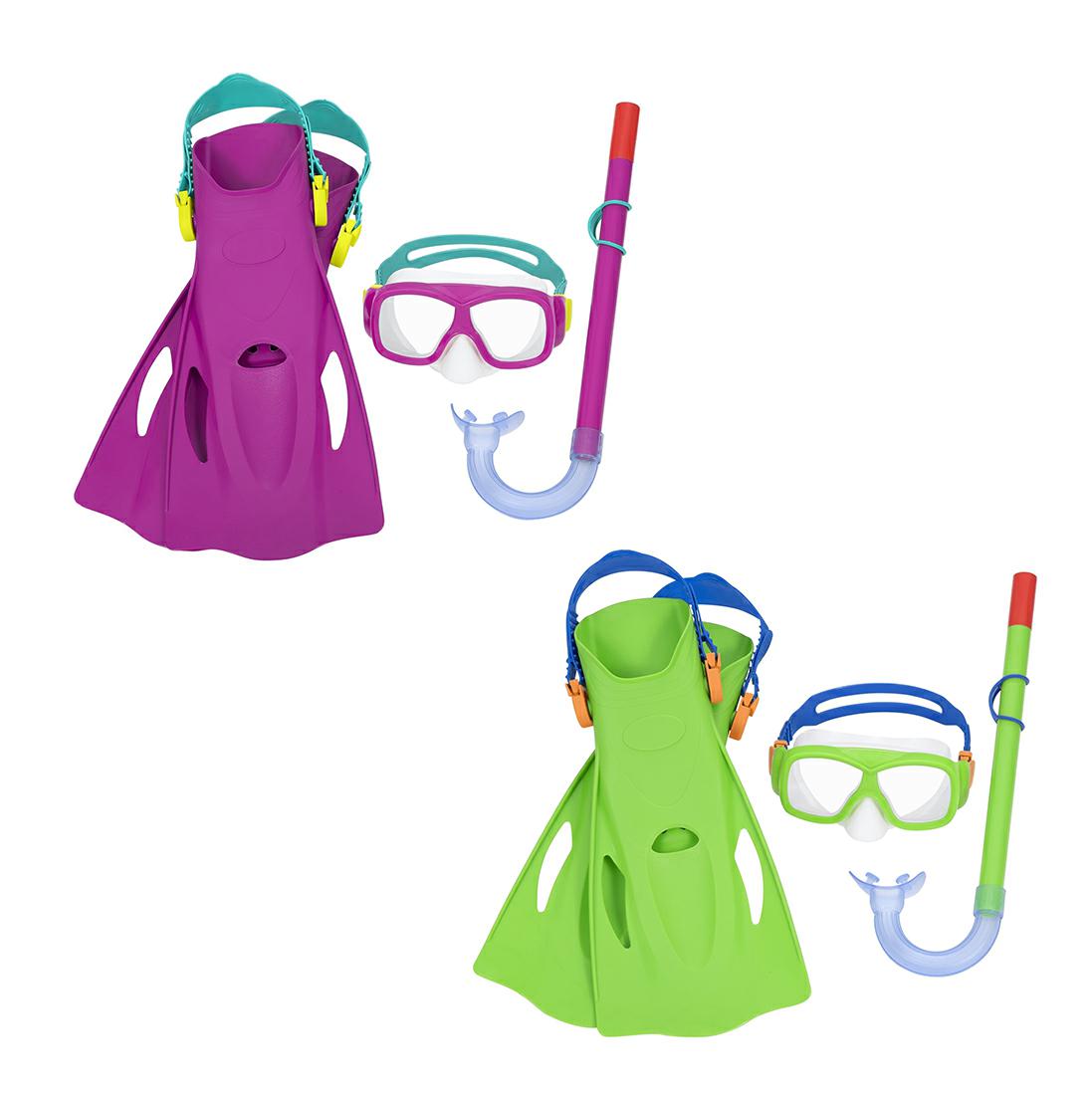 SET SNORKELING FREESTYLE 7/14 ANNI -PINNE MIS.37-41 2COL