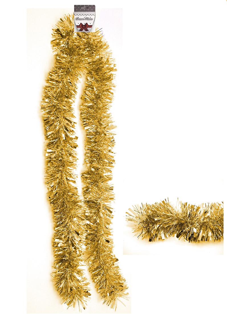 FILO DECORATIVO ALBERO ORO C/FILI SPECCHIATI L.200/DIAM.11CM.