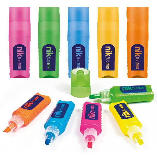 EVIDENZIATORI MINI NIK FLUO