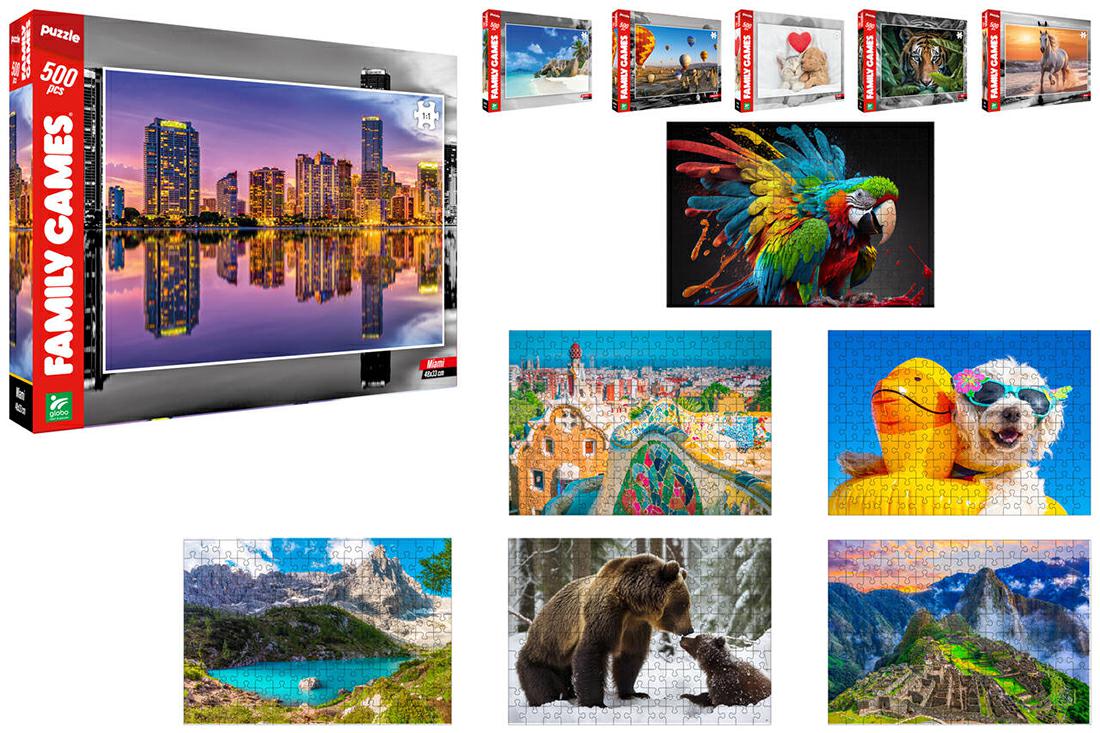 PUZZLE GLOBO 500 ASSORTITI 33X48