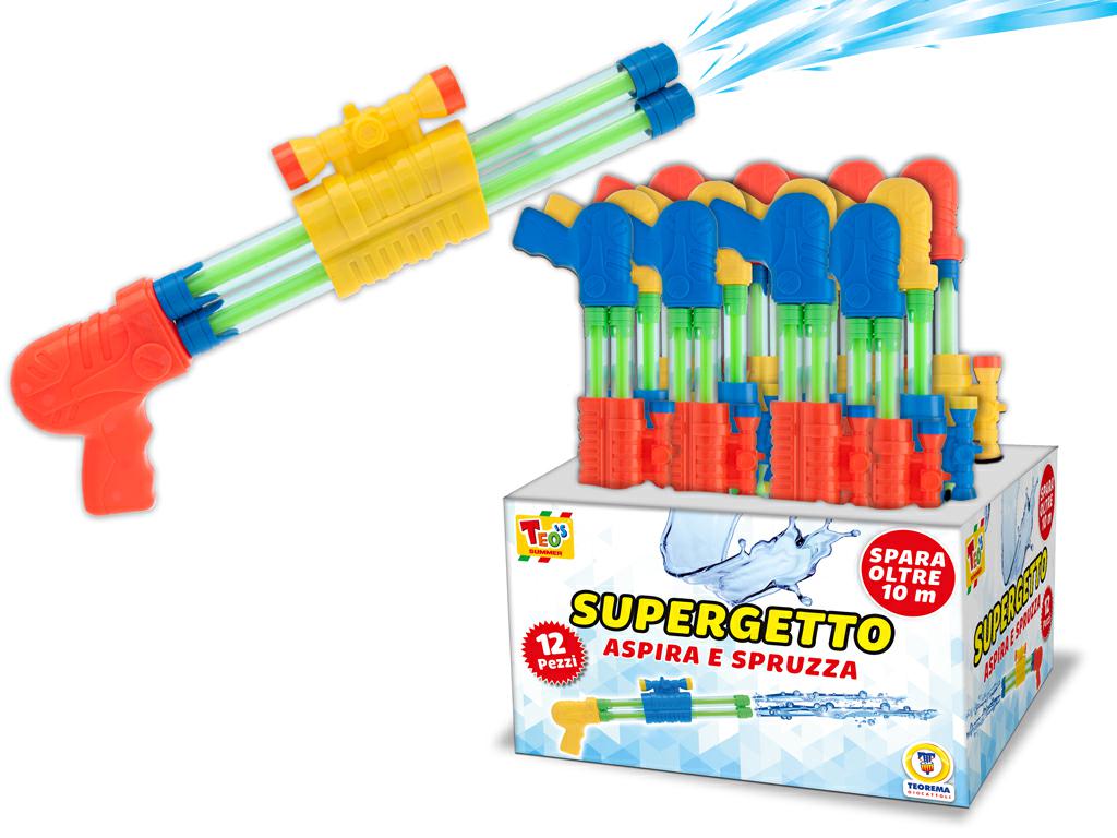 PISTOLA AD AD ACQUA- SUPERGETTO PISTOLA DOPPIO SPRUZZO 47 CM