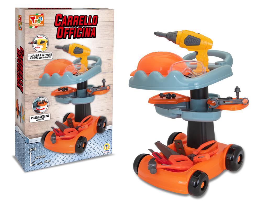 TEOS - CARRELLO OFFICINA TRAPANO A BATT. H 50 CM