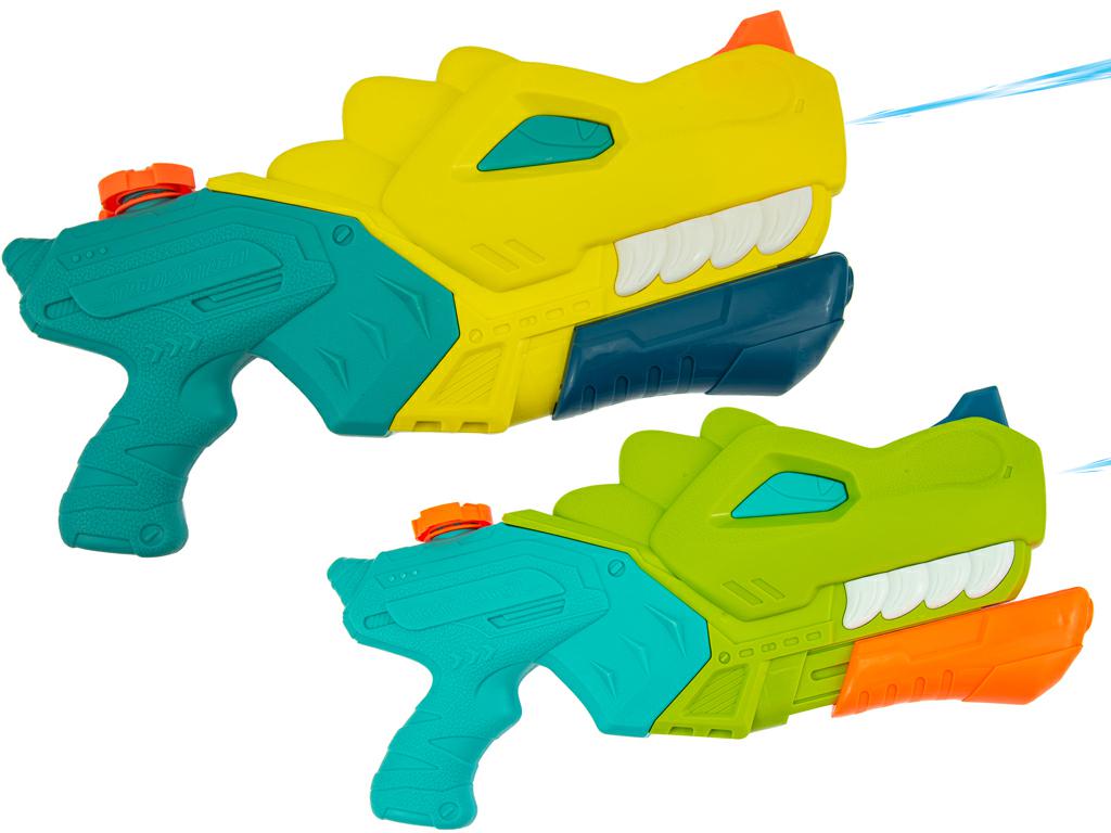PISTOLA AD ACQUA DINO A PRESS. 38CM 2COL.