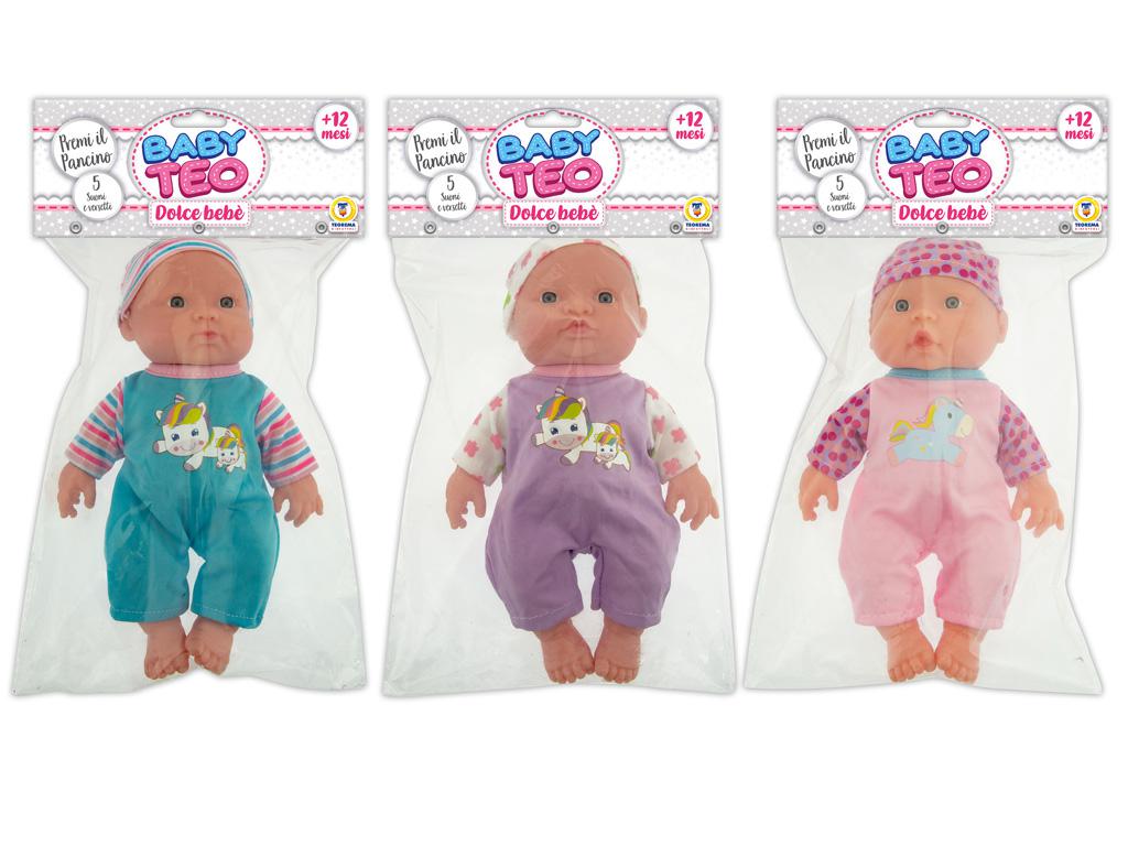 BABY TEO - BAMBOLOTTO CON VOCE 24 CM 3 ASS