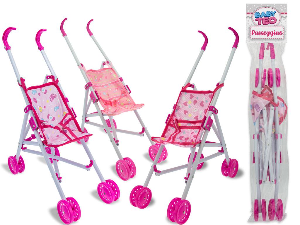 BABY TEO - PASSEGGINO IN PLASTICA 50 CM 3 ASS.
