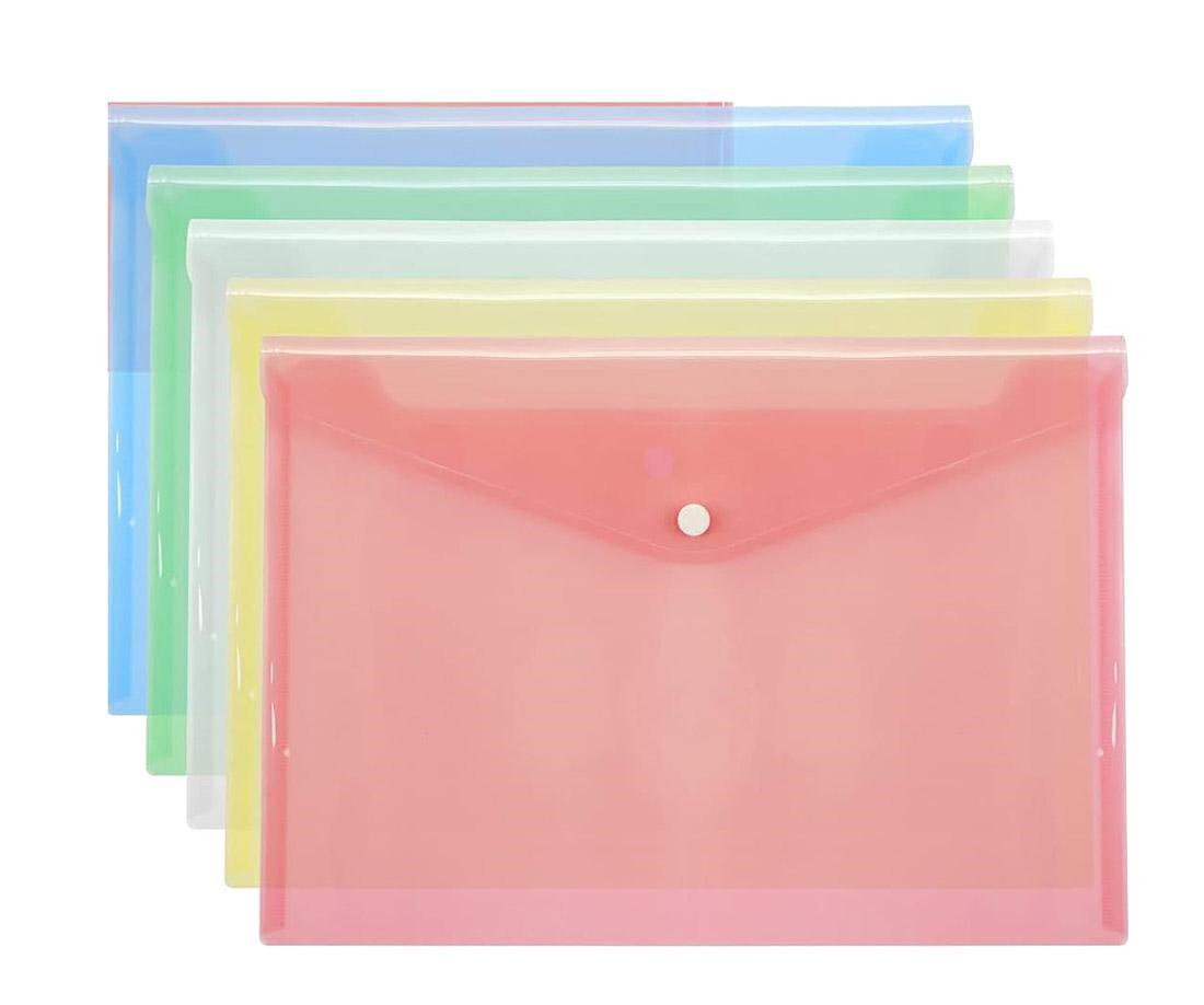 CARTELLINA C/BOTTONE A4 PLASTIDEA