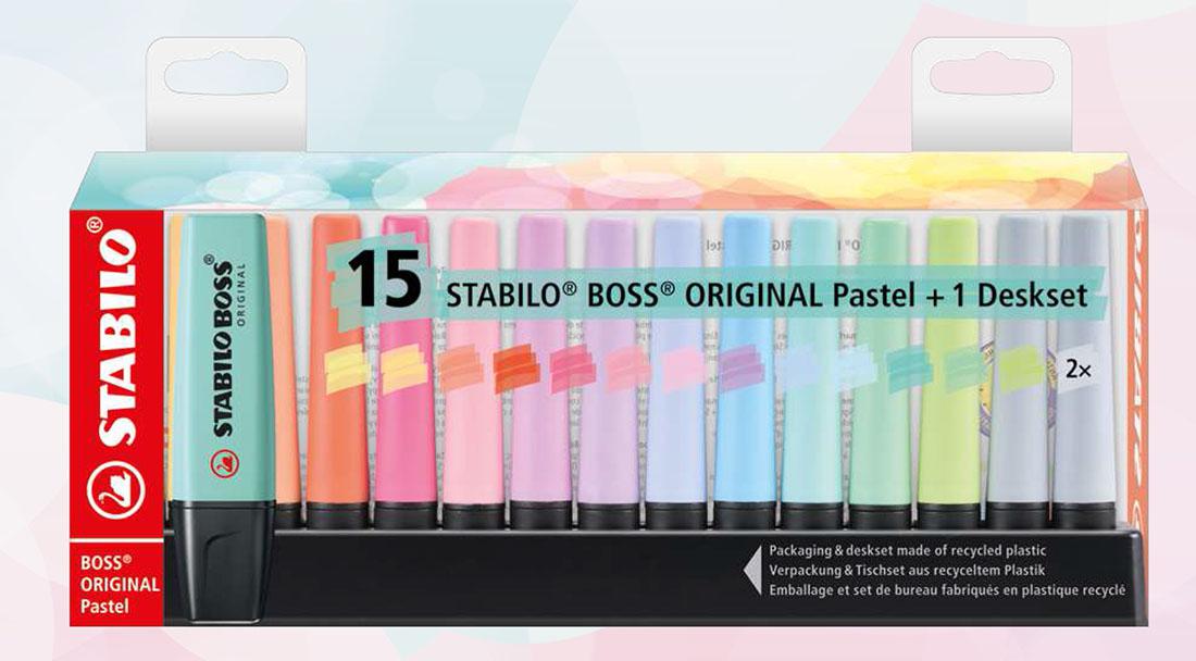 EVIDENZIATORI STABILO BOSS ORIGINAL SET 15PEZZI