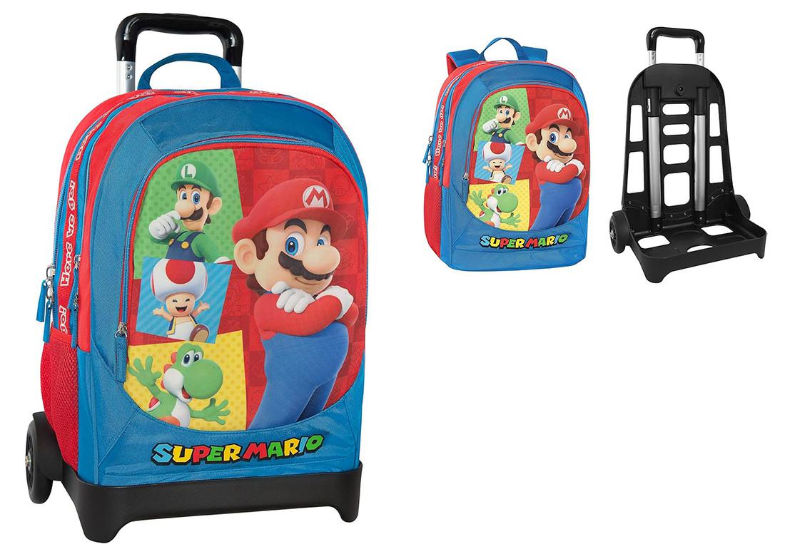 SUPERMARIO ZAINO TROLLEY STACCABILE