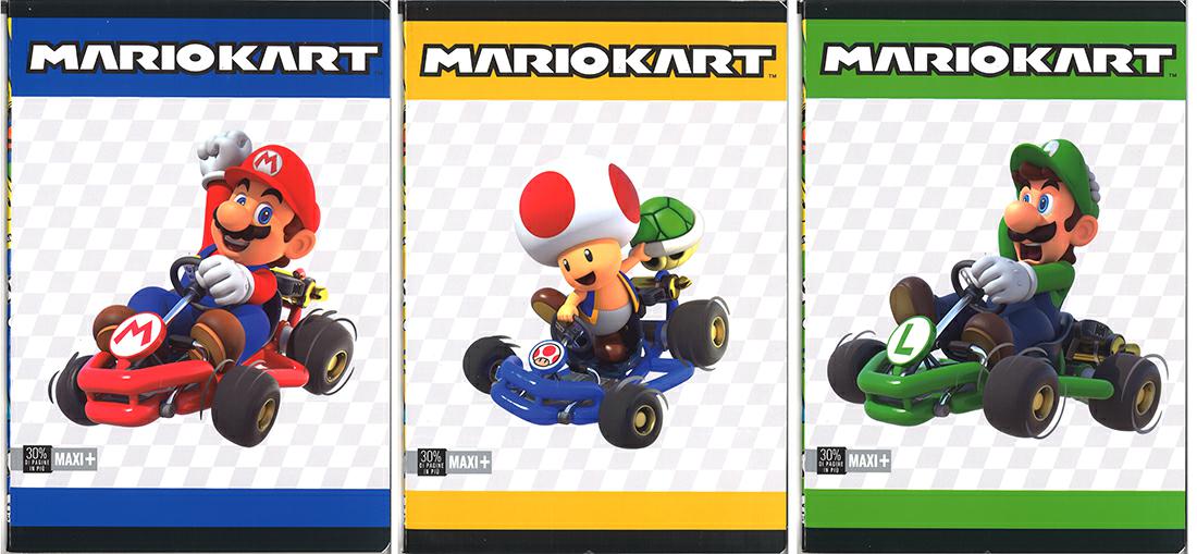 MARIOKART MAXI QUADERNI A4 100 GR. 24FF+1 RIG.A