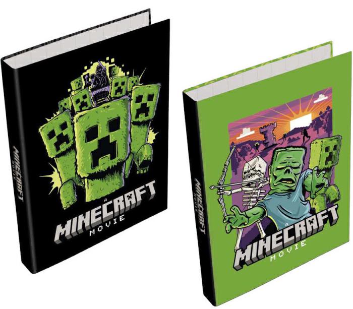 CARTELLA A 4 ANELLI A4 D.30 MINECRAFT MOVIE