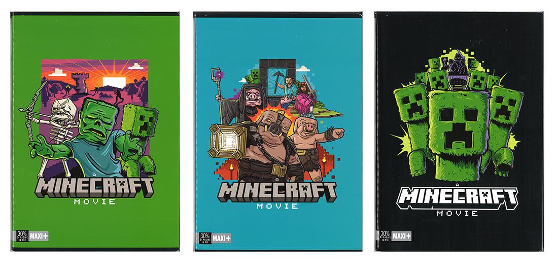 MINECRAFT MOVIE MAXI QUADERNI A4 100 GR. 24FF+1 RIG.C
