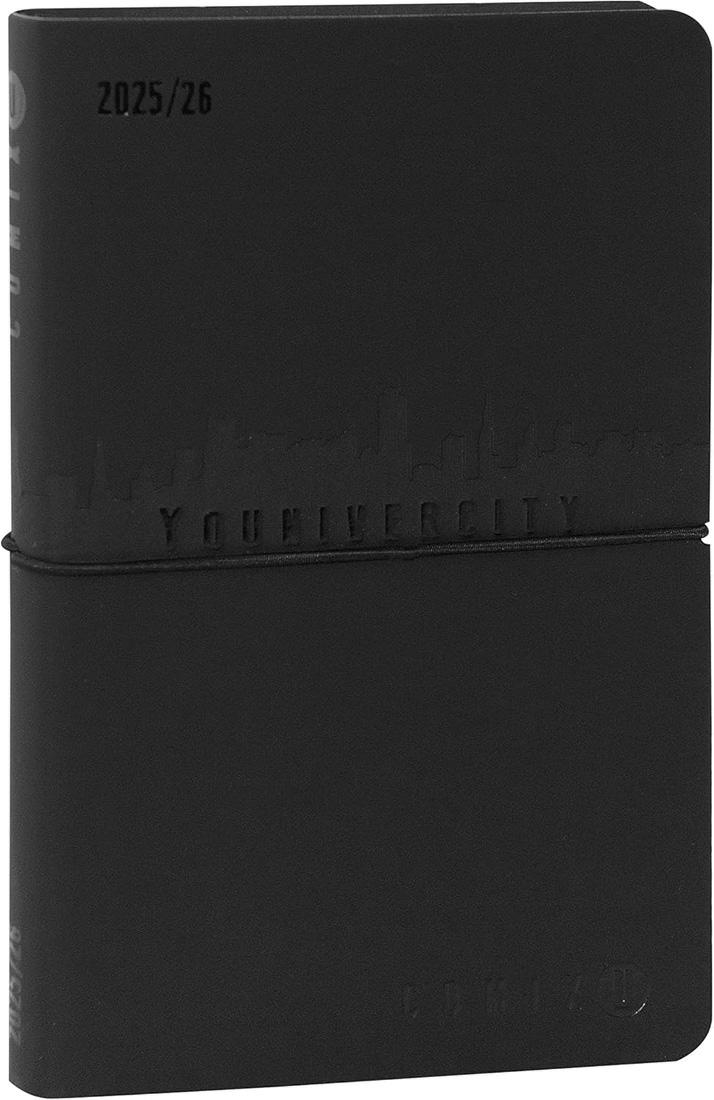 AGENDA COMIX U YOUUNIVERSITY 13 MESI WEEK MEDIUM ALL BLACK