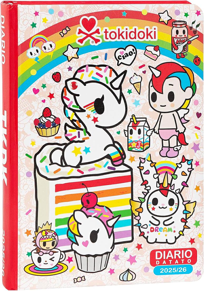 DIARIO TOKIDOKI STANDARD DATATO ROSSO