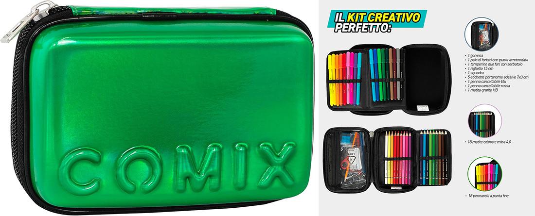 ASTUCCIO CORREDO MAXI ZIP COMIX CLASSIC VERDE
