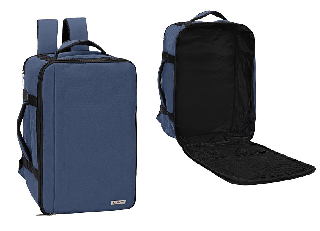 TRAVEL BACKPACK MONOCOLORE BLUE DUSTY COMIX