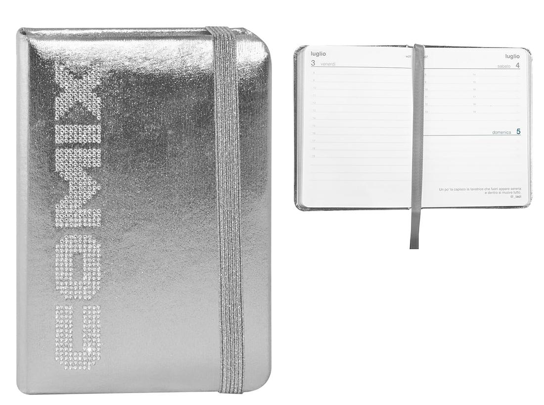 AGENDA COMIX SPECIAL LUXURY 12M GIORNALIERA MEDIUM SILVER