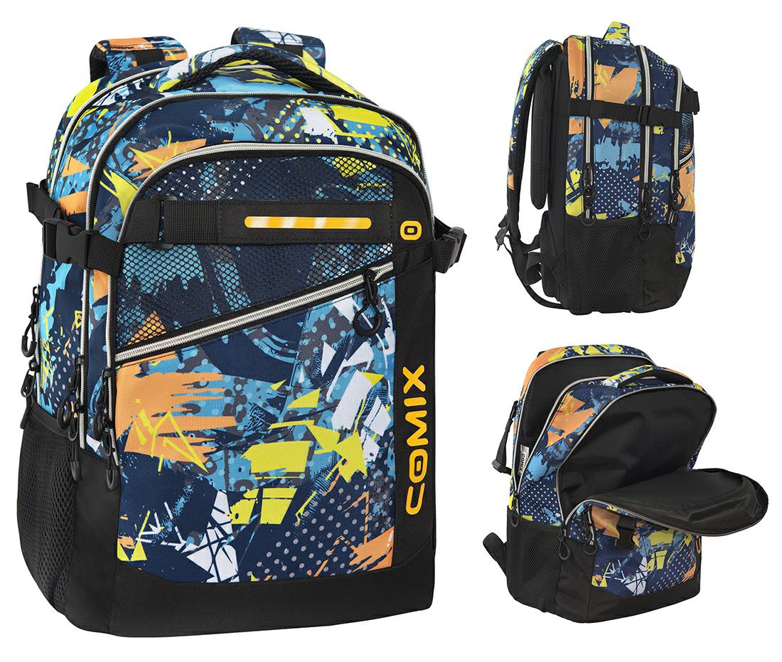 COMIX ZAINO SCUOLA ORGANIZZATO WBS 2.0 MIX BLU