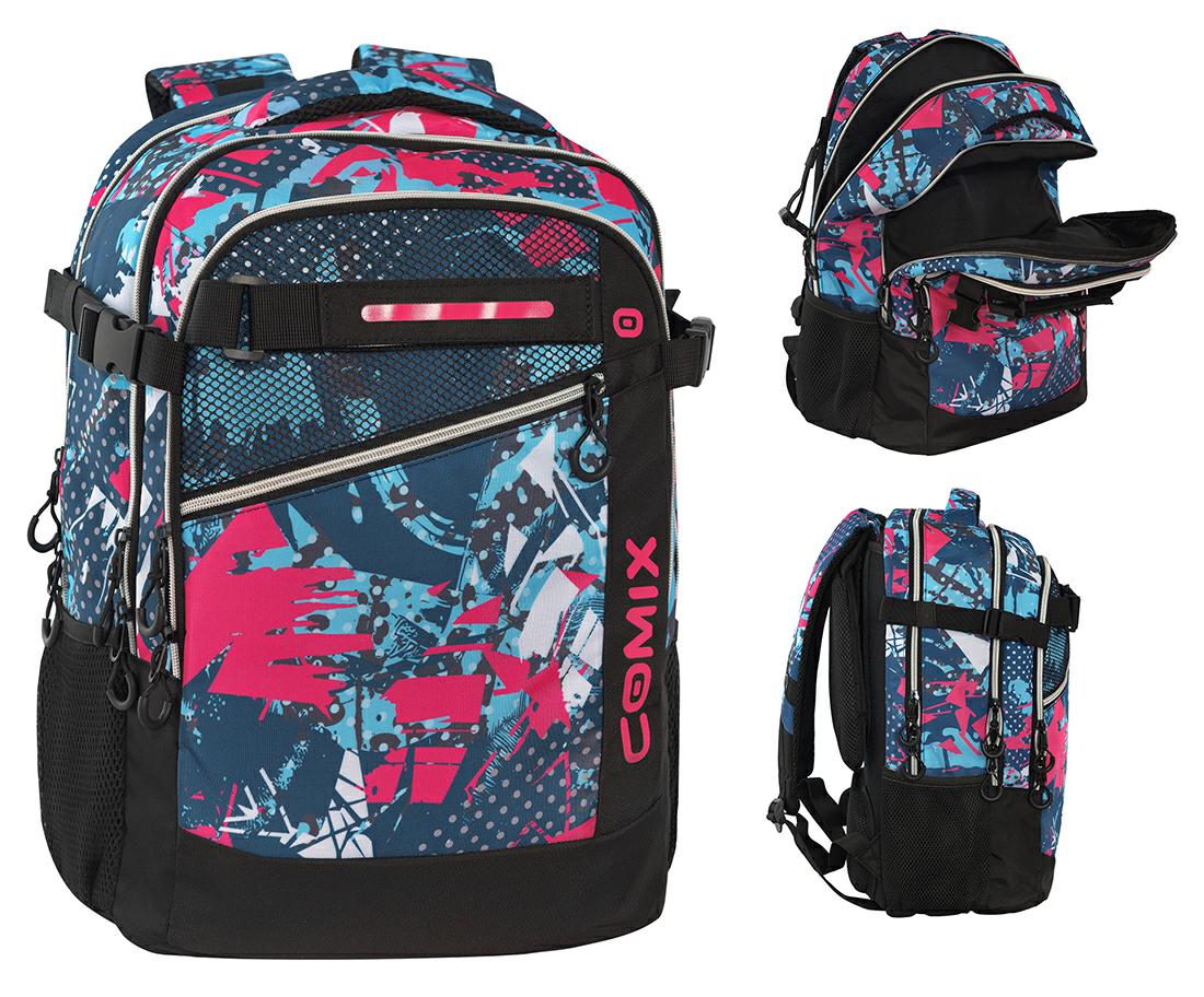 COMIX ZAINO SCUOLA ORGANIZZATO WBS 2.0 MIX PINK