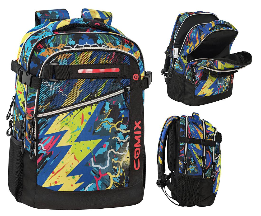COMIX ZAINO SCUOLA ORGANIZZATO WBS 2.0 THUNDER