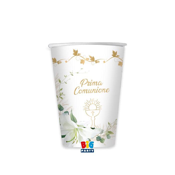 COMUNIONE BICCHIERI 200CC X 8 PEZZI LILY