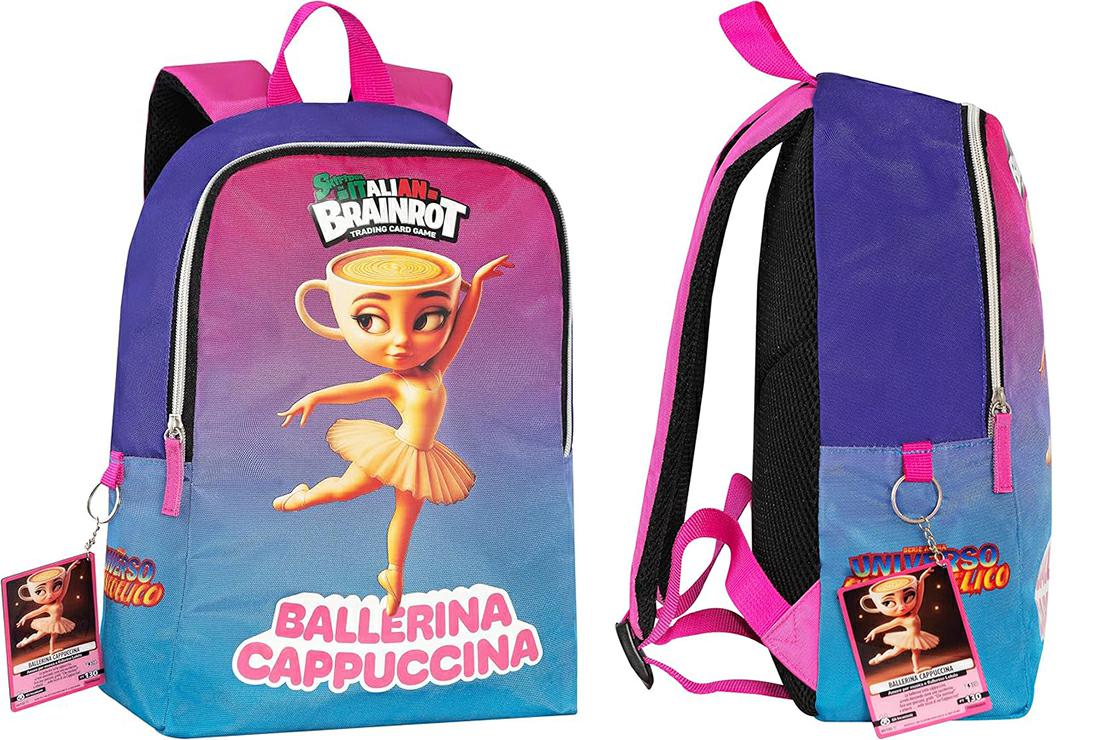 SK ITALIAN BRAINROT ZAINO TEMPO LIBERO BALLERINA SK IT.BRAINROT