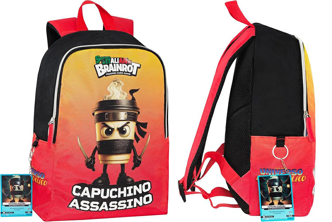 SK ITALIAN BRAINROT ZAINO TEMPO LIBERO CAPUCHINO SK IT.BRAINROT