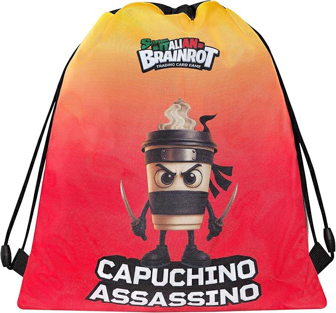 SK ITALIAN BRAINROT ZAINO COULISSE CON TASCA CAPUCHINO SK IT.BRA