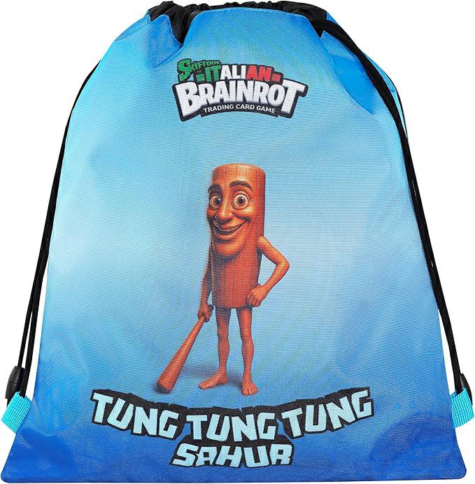 SK ITALIAN BRAINROT ZAINO COULISSE CON TASCA  TUNG TUNG SK IT.BR