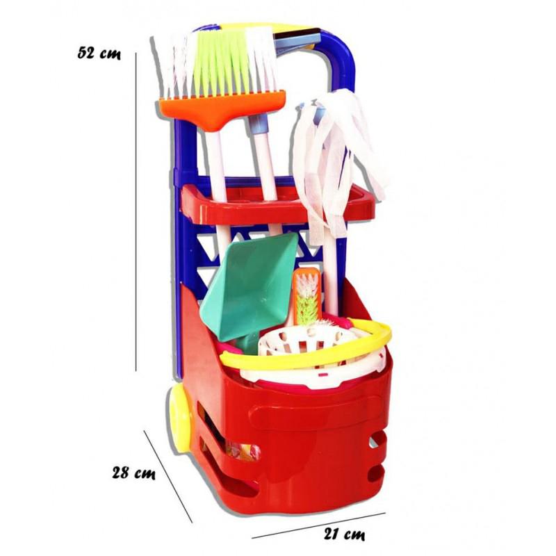 TROLLEY CARRELLO SET PULIZIA