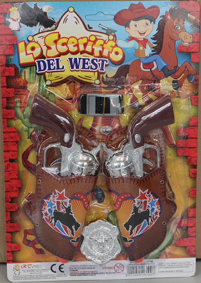 PISTOLE COPPIA SET COW-BOY