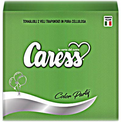 FESTAIOLI VERDE TOVAGLIOLI 33X33 2V X 25 PEZZI -CARESS
