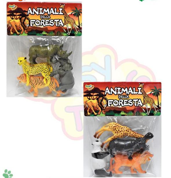 ANIMALI DELLA FORESTA IN BUSTA X4