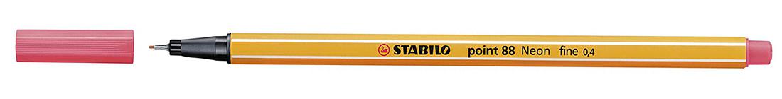 STABILO POINT 88 ROSSO FLUORESCENTE
