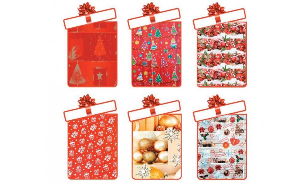 CARTA REGALO ROTOLO NATALIZIA 1mtX 3mt.