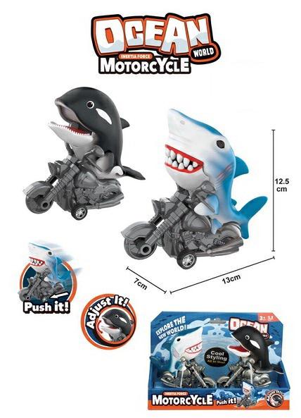 SET 2 MOTO A FRIZIONE CON QUALO OCEAN MOTORCYCLE 2ASS. (23X15)