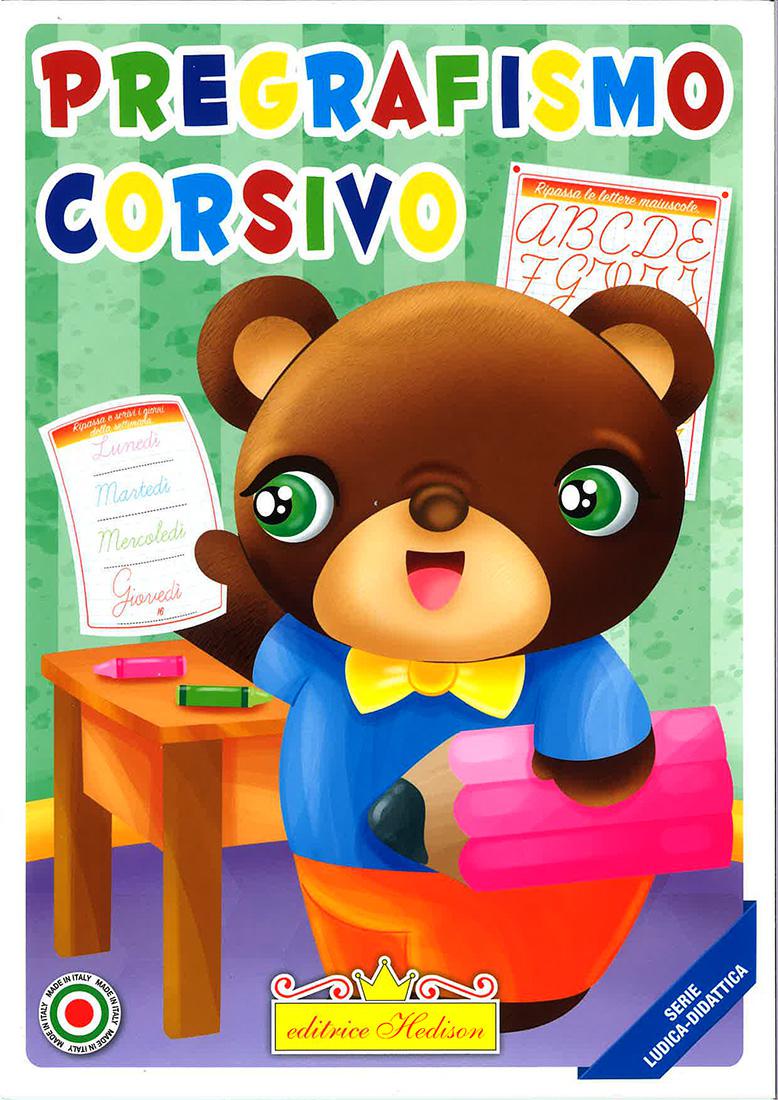 ALBUM DA COLORARE DIDATTICA PREGRAFISMO CORSIVO